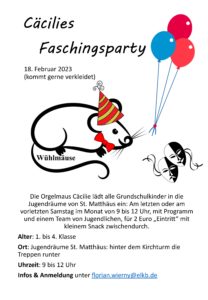 Plakat zu Fasching