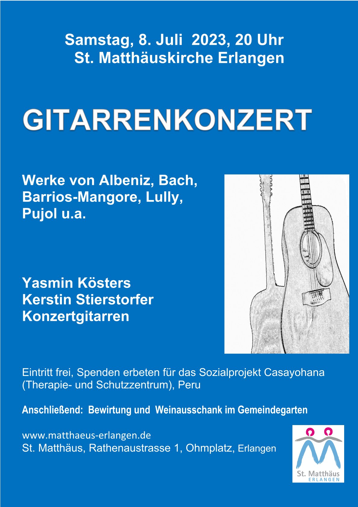 Plakat Gitarrenkonzert 23