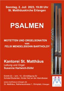 Plakat Psalmenkonzert 23